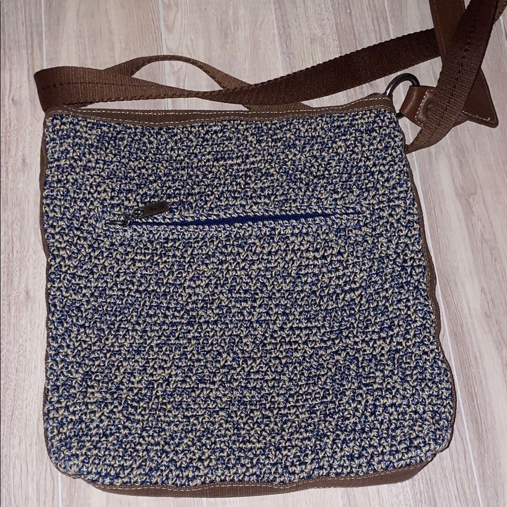 The Sak Brown and Blue Woven Bag - Picture 6 of 11